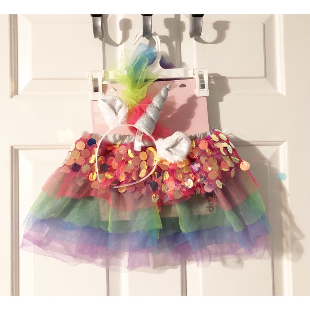 Claire's Tutu Skirt & Unicorn Headband for Toddler Girls